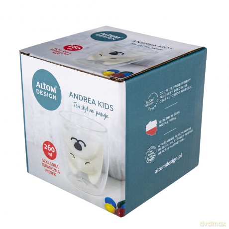 Andrea Kids Szklanka Termiczna 260ml Dek.Piesek