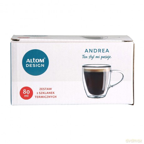 Andrea Kpl. 2 Filiżanek Termicznych 80ml