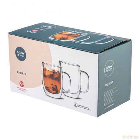 Andrea Kpl. 2 Kubków Termicznych 400ml