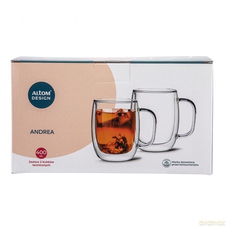 Andrea Kpl. 2 Kubków Termicznych 400ml