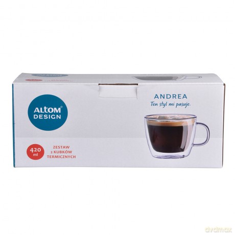 Andrea Kpl. 2 Kubków Termicznych 420 Ml