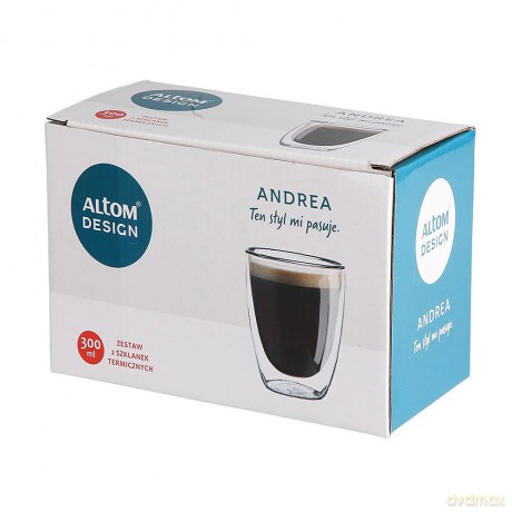 Andrea Kpl. 2 Szklanek Termicznych 300 Ml