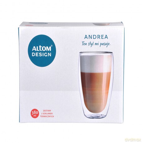 Andrea Kpl. 2 Szklanek Termicznych 380 Ml