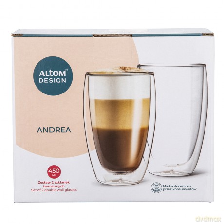 Andrea Kpl. 2 Szklanek Termicznych 450 Ml