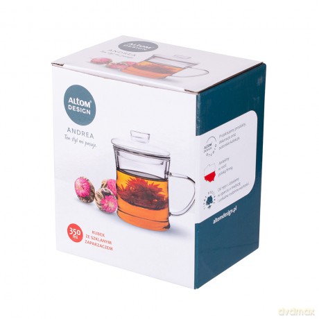 Andrea Kubek Prosty Ze Szklanym Zaparzaczem 350ml
