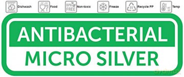 Antibacterial Komplet 2szt Pojemników Do Żywności 2l (3031)
