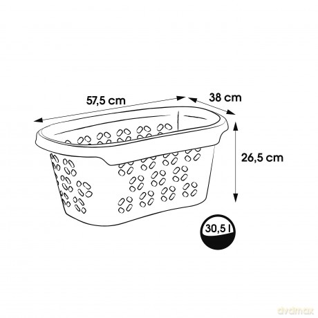 Anton Kosz Na Pranie 57,5cm 30,5l Nordic Blue (10093)