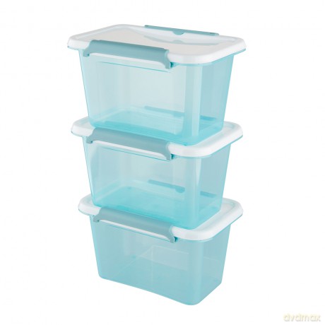 Arcticline Komplet 3 Pojemników Do Żywności Prostokątnych 0,65l 17x9,5x11cm (3835)