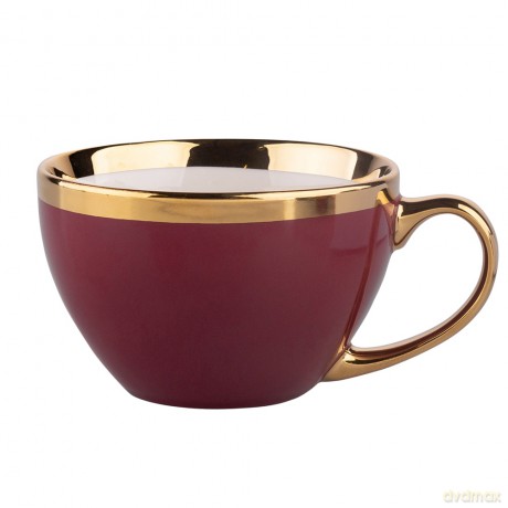 Aurora Gold Filiżanka Jumbo Nbc 400 Ml Bordowa