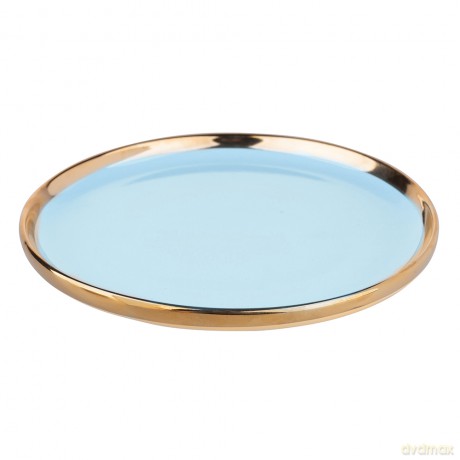 Aurora Gold Talerz Deserowy Nbc 20 cm Błękitna Mięta