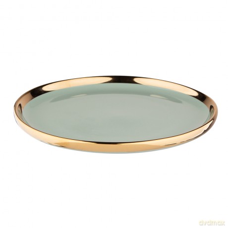 Aurora Gold Talerz Deserowy Nbc 20 cm Jasna Zieleń