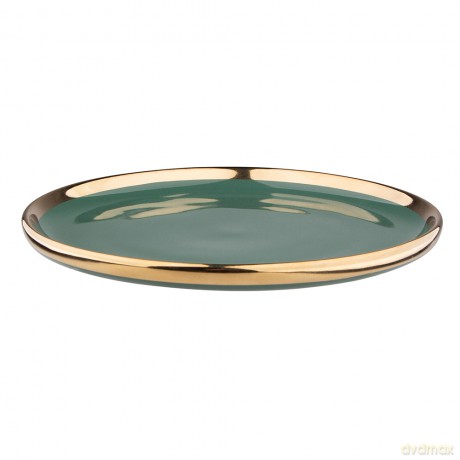 Aurora Gold Talerz Deserowy Nbc 20 cm Zieleń