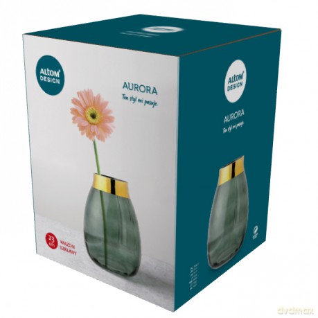 Aurora Wazon H-23 cm Zielony