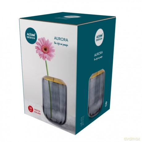 Aurora Wazon H-24 cm Grafitowy