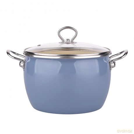 Balbina Komplet 8 El. Garnków Emaliowanych Soft Blue
