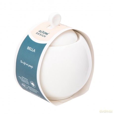 Bella Cukiernica 380 Ml Porcelana Kremowa w Opasce New