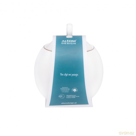 Bella Złota Linia Cukiernica 350 Ml Porcelana Kremowa Opaska Pvc
