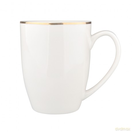 Bella Złota Linia Kubek 320ml Porcelana Kremowa