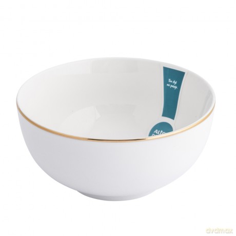 Bella Złota Linia Miska 14 cm 630 Ml Porcelana Kremowa New