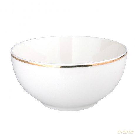 Bella Złota Linia Miska 14cm Porcelana Kremowa 520ml