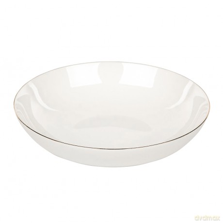 Bella Złota Linia Talerz Głęboki 20 cm 900 Ml Porcelana Kremowa New