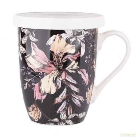 Black Lily Kubek Nbc 300 Ml Z Zaparzaczem I Pokrywą w Opasce Pvc