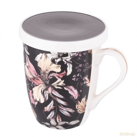 Black Lily Kubek Nbc 300 Ml Z Zaparzaczem I Pokrywą w Opasce Pvc