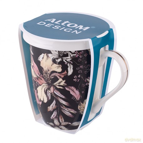 Black Lily Kubek Nbc 300 Ml Z Zaparzaczem I Pokrywą w Opasce Pvc