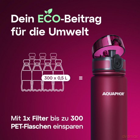 Butelka Filtrująca City 500ml Bordowa