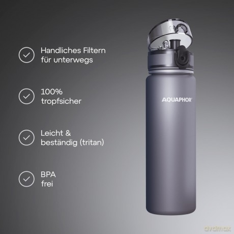 Butelka Filtrująca City 500ml Szara