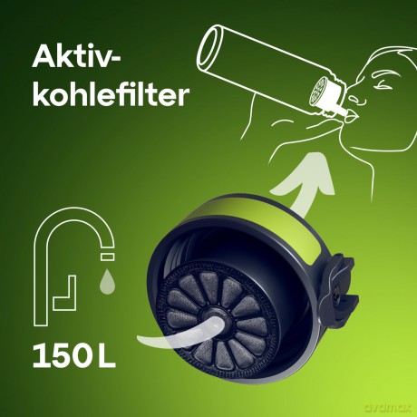 Butelka Filtrująca City 500ml Zielona