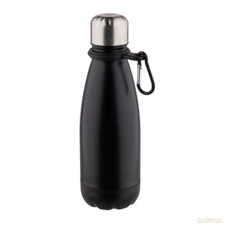 Butelka Nierdzewna z Karabinczykiem 350 Ml Czarna