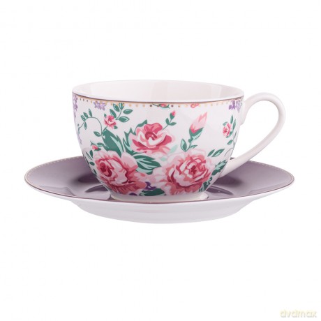 Charlotta Filiżanka 200 Ml Ze Spodkiem 15 cm Nbc w Opasce Pvc