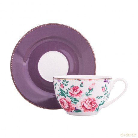Charlotta Filiżanka 200 Ml Ze Spodkiem 15 cm Nbc w Opasce Pvc