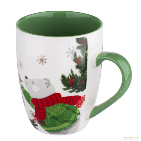 Christmas Bear Kubek Baryłka Nbc 300 Ml Zielony