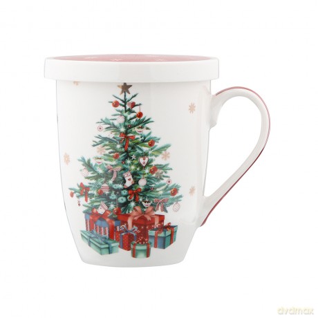 Christmas Tree Kubek Z Zaparzaczem I Pokrywką Nbc 300 Ml w Opasce