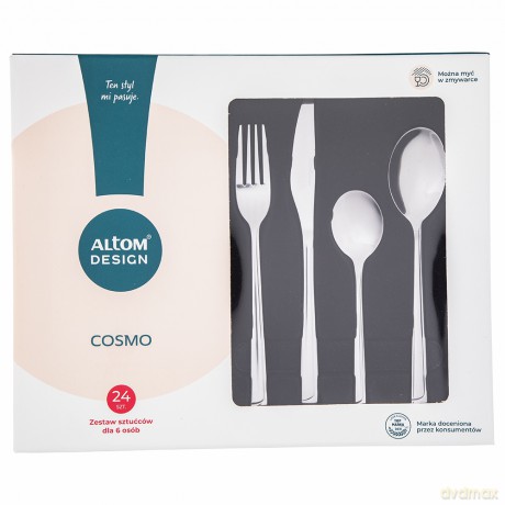 Cosmo Komplet 24 Sztućców Pudełko Flok New