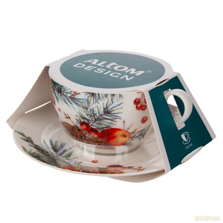 Cranberry Filiżanka Ze Spodkiem Nbc 200 Ml w Opasce