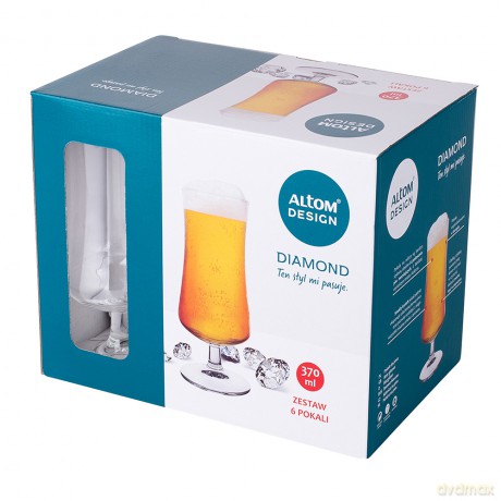 Diamond Komplet 6 Pokali Do Piwa 370ml