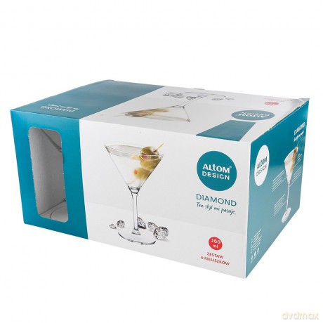 Diamond Kpl. 6 Kieliszków Martini 260ml