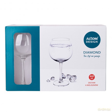 Diamond Kpl. 6 Kieliszków Woda 440ml