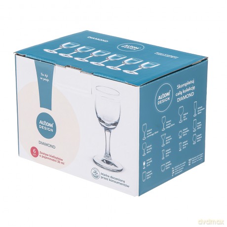 Diamond Kpl. 6 Kieliszków Wódka 35ml