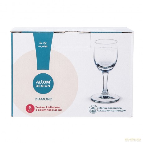 Diamond Kpl. 6 Kieliszków Wódka 35ml
