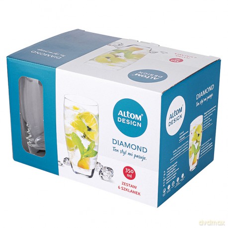 Diamond Kpl. 6 Szklanek Long Drink 350ml