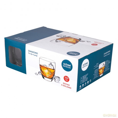 Diamond Kpl. 6 Szklanek Whisky 330ml