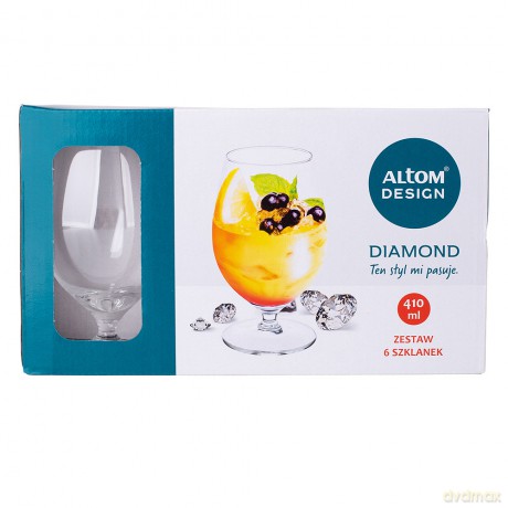 Diamond Kpl.6 Szklanek Multiuso 410ml
