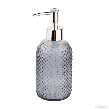 Dozownik Do Mydła Szklany 410 Ml Popielaty (Łazienka)
