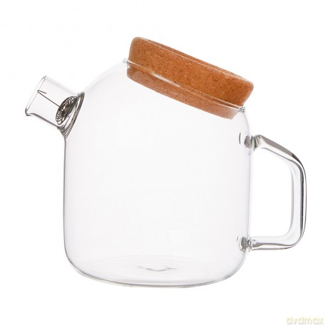 Dzbanek Borosilikat z Korkowym Zamknięciem 800ml (Color Box)