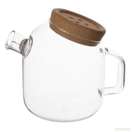 Dzbanek Borosilikat z Korkowym Zamknięciem 800ml (Color Box)