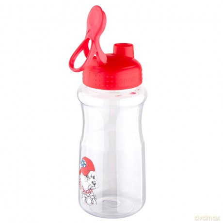 Easy Morning Butelka Plastikowa Na Wodę z Czerwoną Nakretką 500 Ml Dek. York